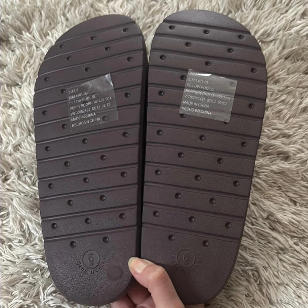 GAP Dark Purple Cross Strap Slides